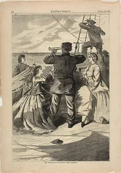 Das Herannahen des britischen Piraten "Alabama"