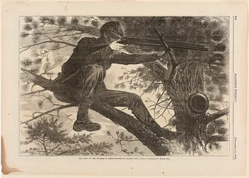 Die Armee des Potomac—Ein Scharfschütze im Wachdienst