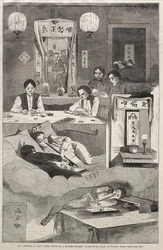 Die Chinesen in New York - Szene in einem Baxter Street Club-Haus