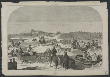 Die Fahrt im Central Park, New York, September 1860