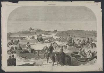 Die Fahrt im Central Park, New York, September 1860