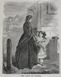 Die Dame in Schwarz, 1860.