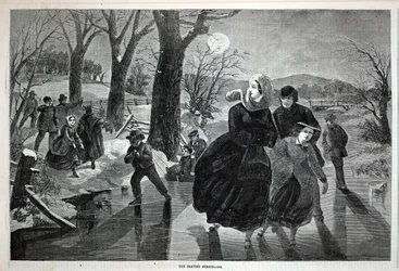 Die Schlittschuhsaison 1862, aus Harper