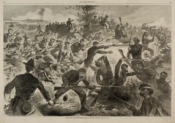 Der Krieg für die Union 1862 - Ein Bajonettangriff, aus Harper