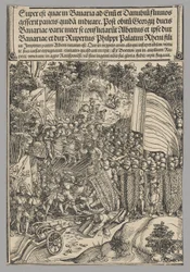 Bayerischer Krieg, Tafel 18 aus Historische Szenen aus dem Leben von Kaiser Maximilian I. vom Triumphbogen