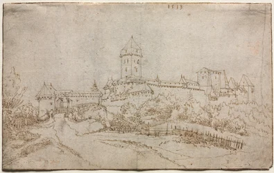 Ansicht einer Burg (recto), 1513