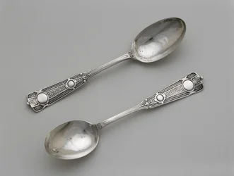Paar Teelöffel, ca. 1860-1871