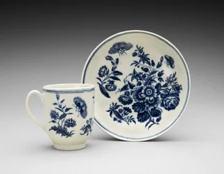 Kaffeetasse und Untertasse, ca. 1770-1783