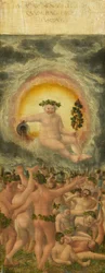 Die Herrschaft des Bacchus [linkes Panel], um 1535
