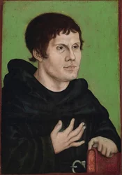 Posthumes Bildnis Martin Luthers (1483-1546) als Augustinermönch
