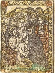 Christus wäscht den Aposteln die Füße