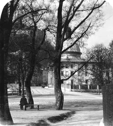 Kajetanerplatz und die Festung Hohensalzburg, Salzburg, Österreich
