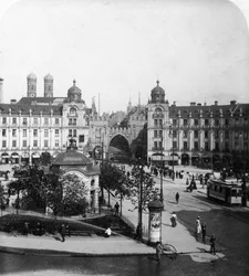 Karlsplatz, München, Deutschland, um 1900