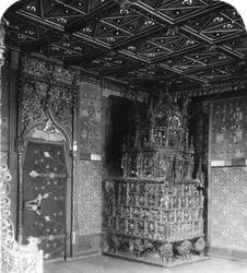 Der Ofen im Prinzenzimmer, Festung Hohensalzburg, Salzburg, Österreich, ca. 1900er