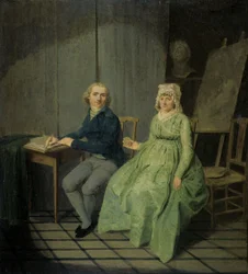 Selbstporträt von Wybrand Hendrik mit seiner Frau Agatha Ketel