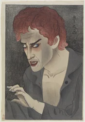 Schauspieler Morita Kanya XIII (1907-75) als Jean Valjean