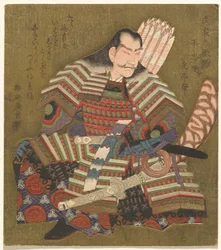 Taira no Tadanori, aus der Serie Sechs unsterbliche Samurai-Dichter (Buke Rokkasen)
