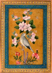 Vogel auf einem blühenden Ast