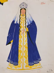 Kostüm für russische Dame in 