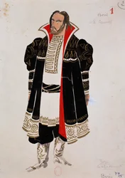 Kostüm für die Figur des Boris in Boris Godunov von Modest Mussorgsky