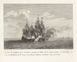 Jan Bart erobert eine holländische Fregatte, 1677