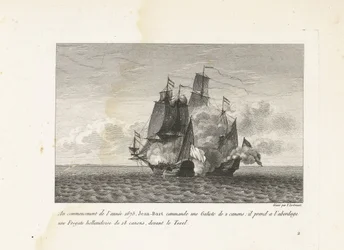 Jan Bart erobert eine holländische Fregatte bei Texel, 1675