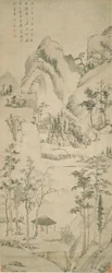 Landschaft mit Figur
