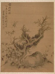 Vereiste Zweige und Zwergbambus, im Stil von Su Shih, 1775