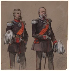 Alexander II. von Russland und Wilhelm II. von Preußen