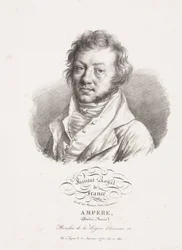 Andre-Marie Ampere, französischer Physiker und Mathematiker, ca. 1820