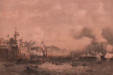 Ankunft von Kaiser Napoleon III. in Genua, Ligurien