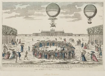 Blanchards erster Aufstieg in einem Ballon, 2. März 1784