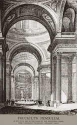 Demonstration des Foucaultschen Pendels im Pantheon, Paris, Frankreich