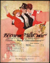 Eleganter Mann umgibt hübsche Frauen in der Belle Époque (Illustration)