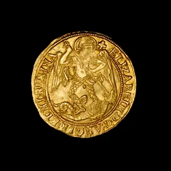 Englische gehämmerte Gold-Engel-Münze