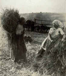 Die Schnitterinnen, um 1900