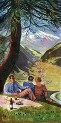 Picknick in der Schweiz, ca. 1930-1940