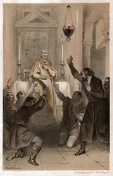 Heiliger Ignatius von Loyola, ca. 1820 (Lithographie)