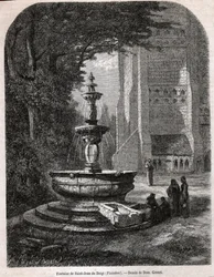 Heiliger Johannes des Fingers, um 1850 (Gravur)