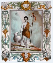 Heiliger Johannes der Täufer, ca. 1880 (Stich)