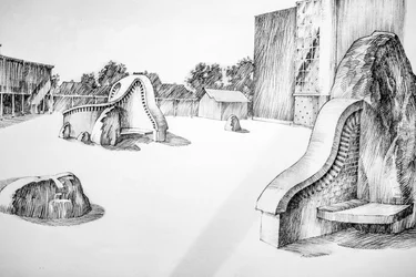 Skizzen von nie gebauten Häusern, Christiania, Kopenhagen