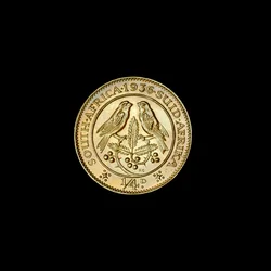 Südafrikanische Viertelpenny-Münze (Farthing) 1936