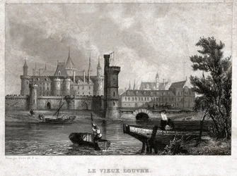 Der Alte Louvre, Anfang des 19. Jahrhunderts (Gravur)