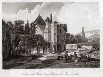 Das Schloss von Tancarville (Gravur)