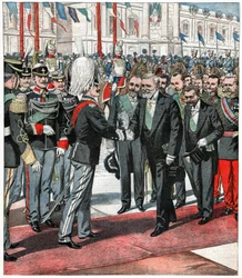 Viktor Emanuel III. und Émile Loubet