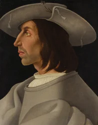 Porträt eines Mannes im Profil, ca. 1525