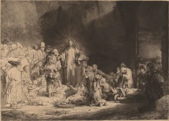 Christus predigt (Der Hundert-Gulden-Druck)