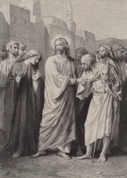 Christus sagt die Zerstörung des Tempels voraus