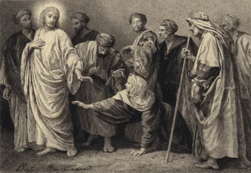 Jesus heilt eine Frau