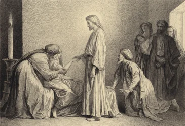 Jesus erweckt ein Kind von den Toten